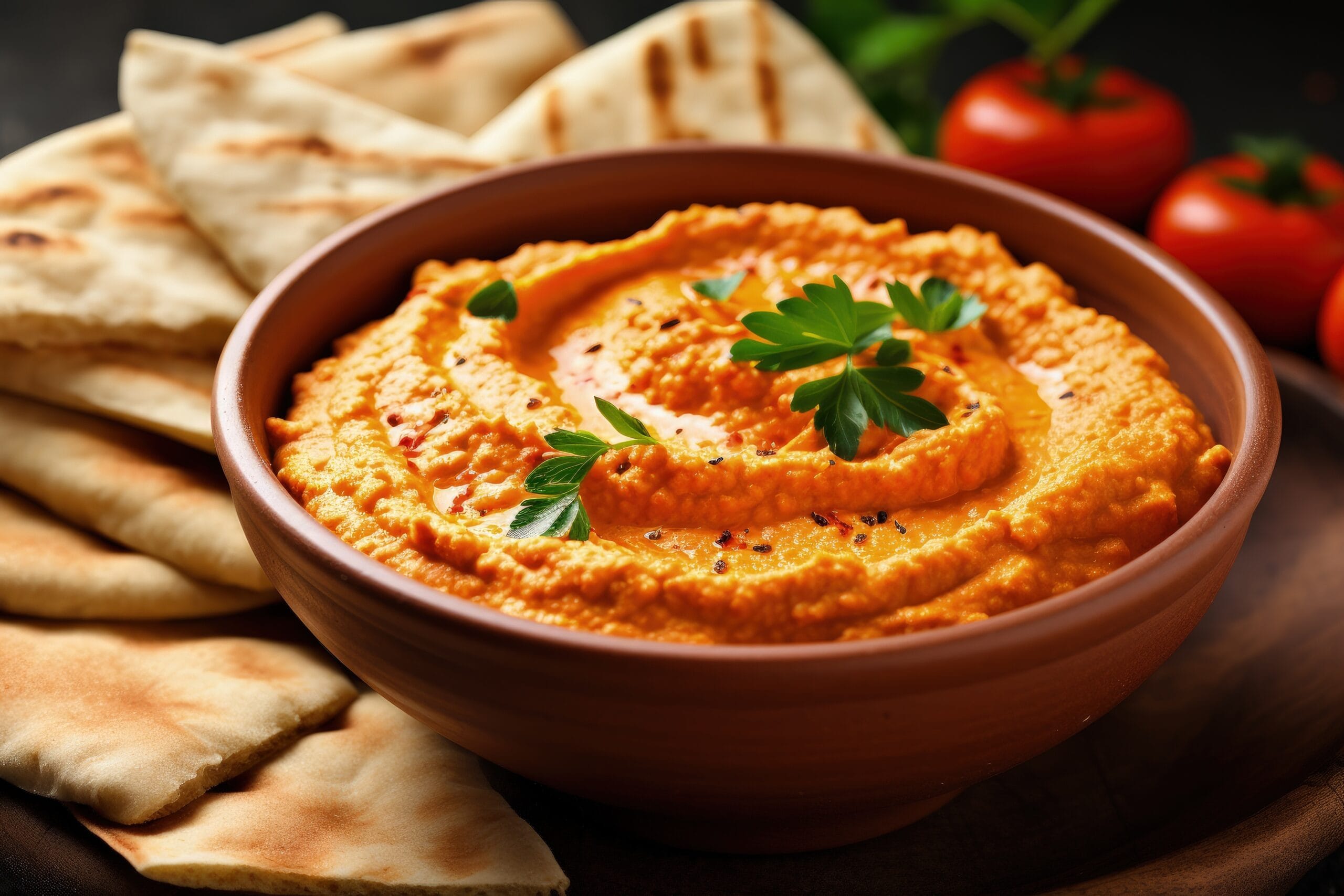 Hummus di peperoni: la versione estiva della salsina più amata in Medio Oriente