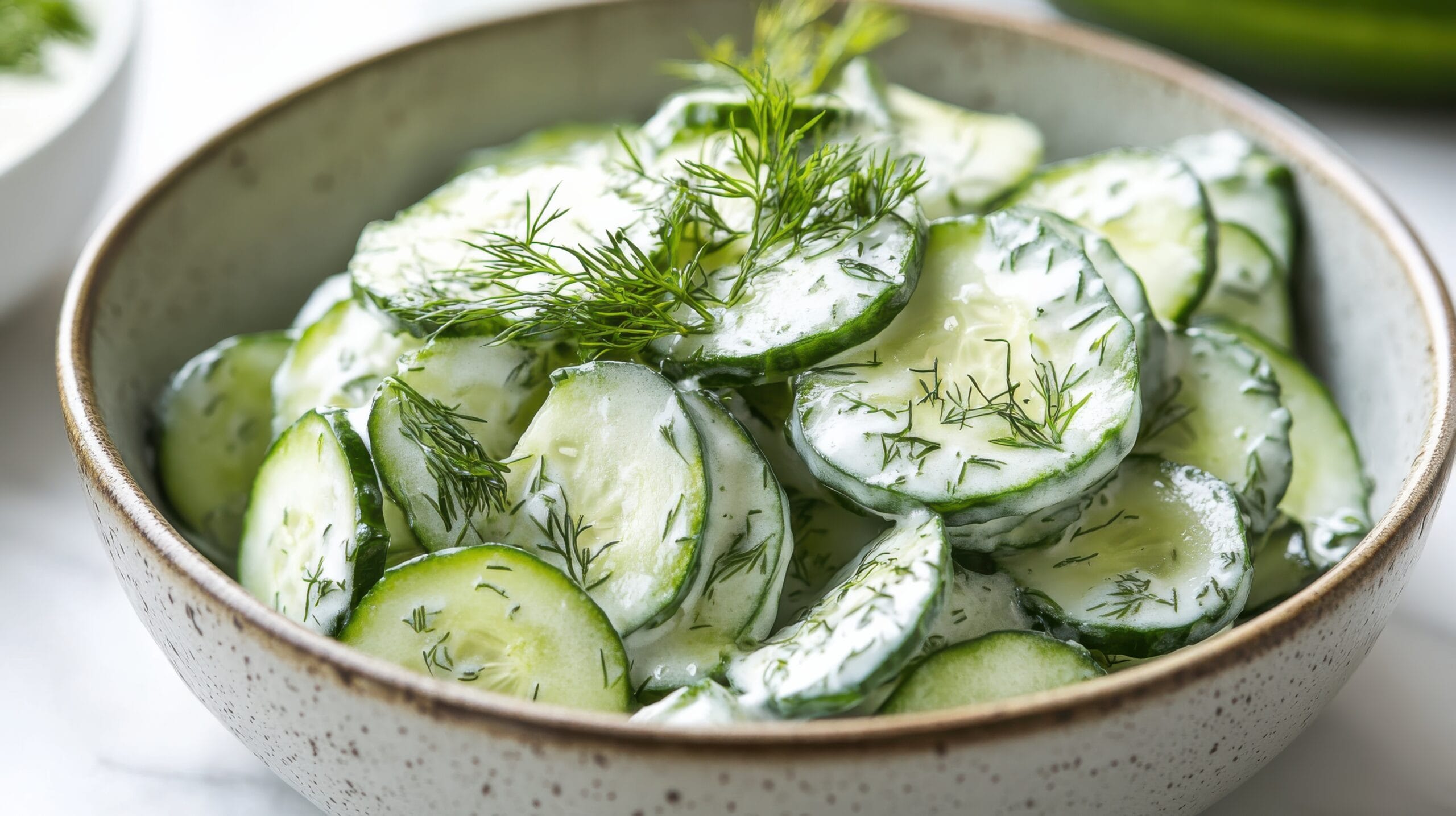 Insalata di cetrioli: fresca ed estiva, con una salsina allo yogurt
