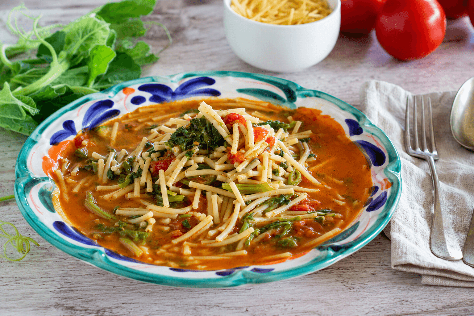 Pasta con i tenerumi: una minestra estiva che non può mancare!