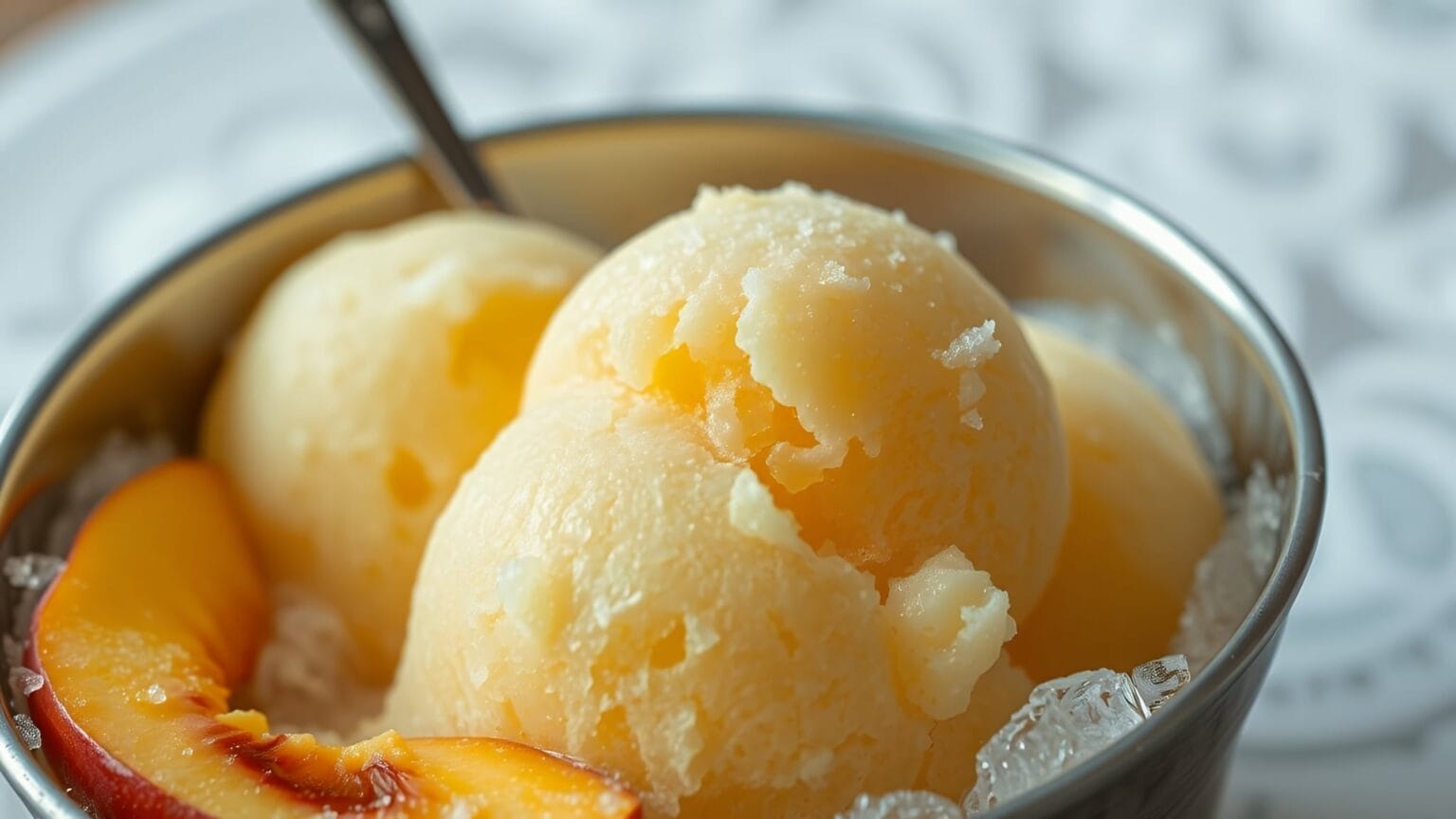 Sorbetto alla pesca