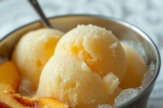 Sorbetto alla pesca