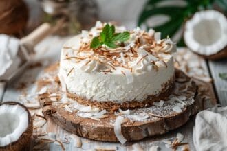 Torta fredda al cocco: fresca ed esotica