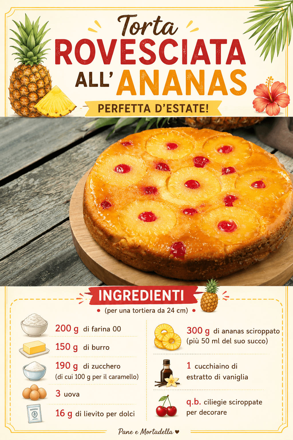 Torta rovesciata all’ananas: perfetta d'estate!