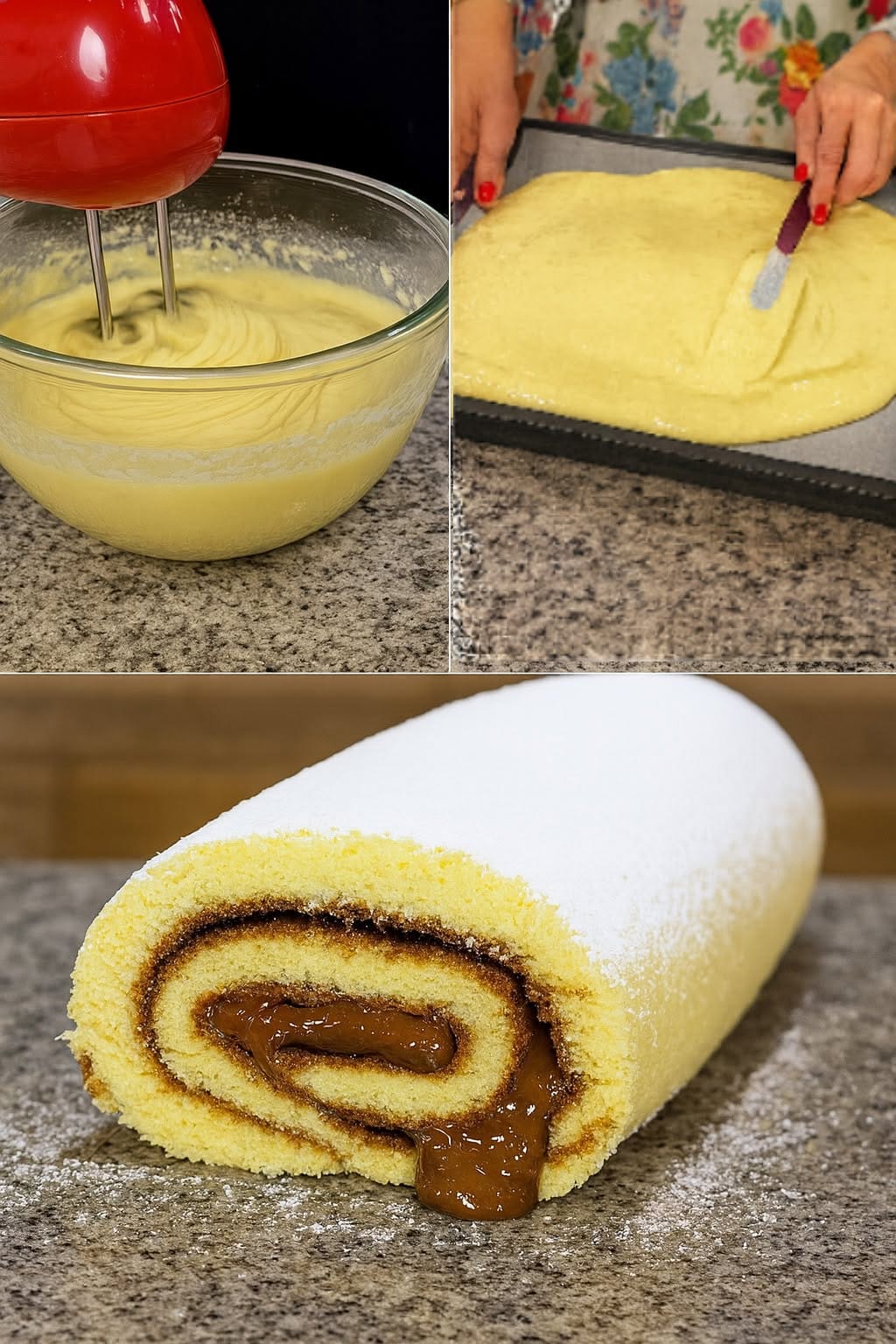 Pasta biscotto con 4 ingredienti: non si rompe mai, ideale per rotoli e tronchetti!