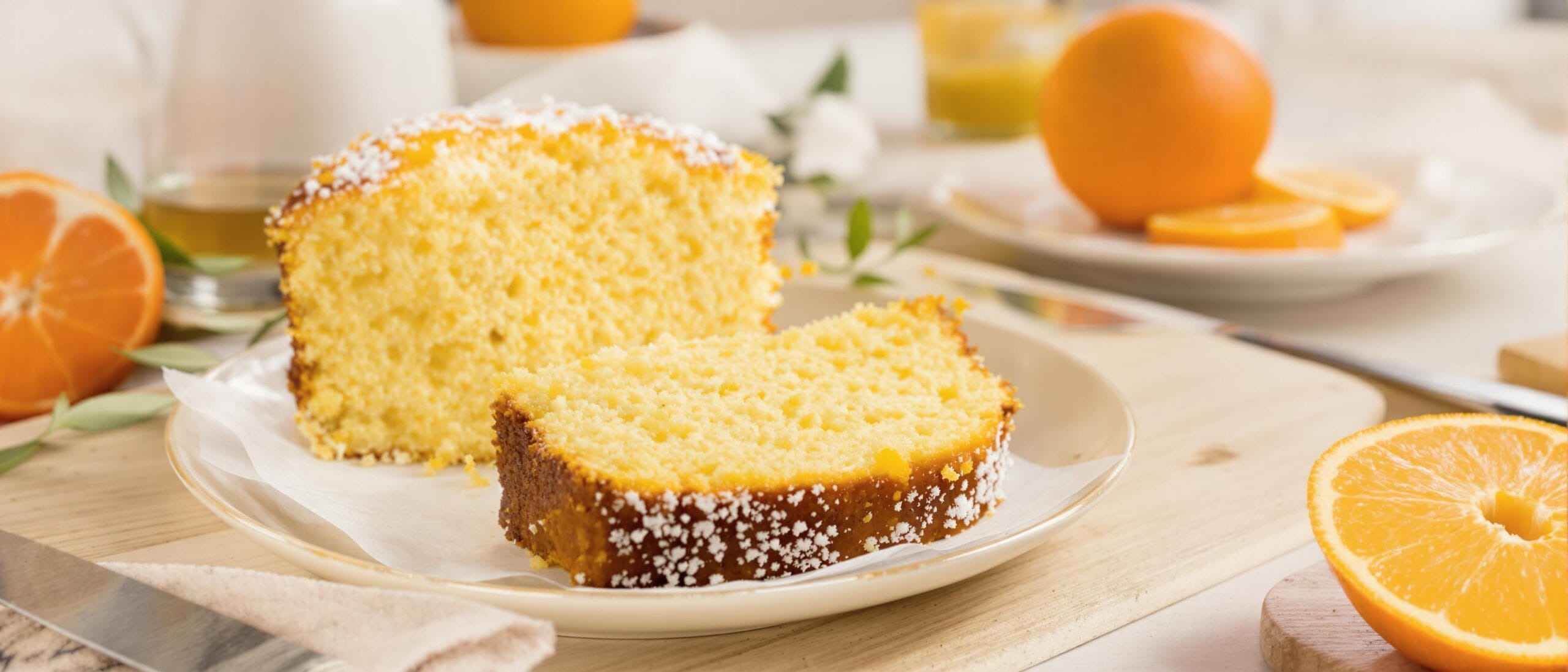 Plumcake all’arancia frullata: la ricetta soffice e profumata