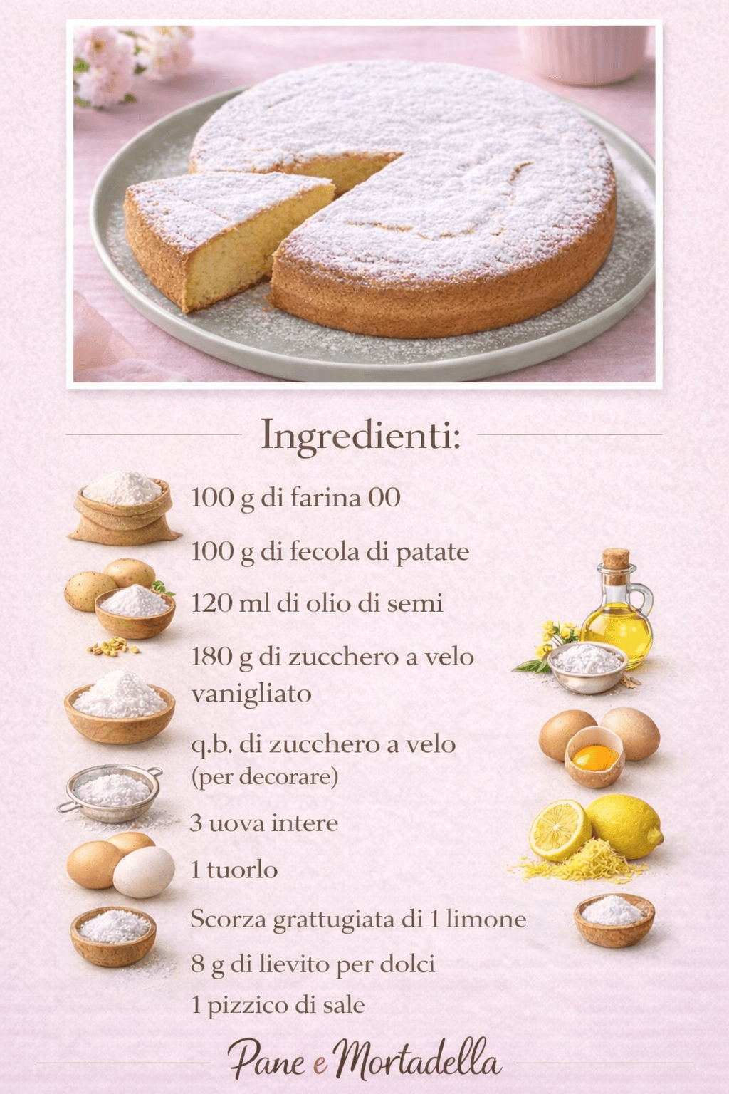 Torta senza burro: soffice e profumata al limone