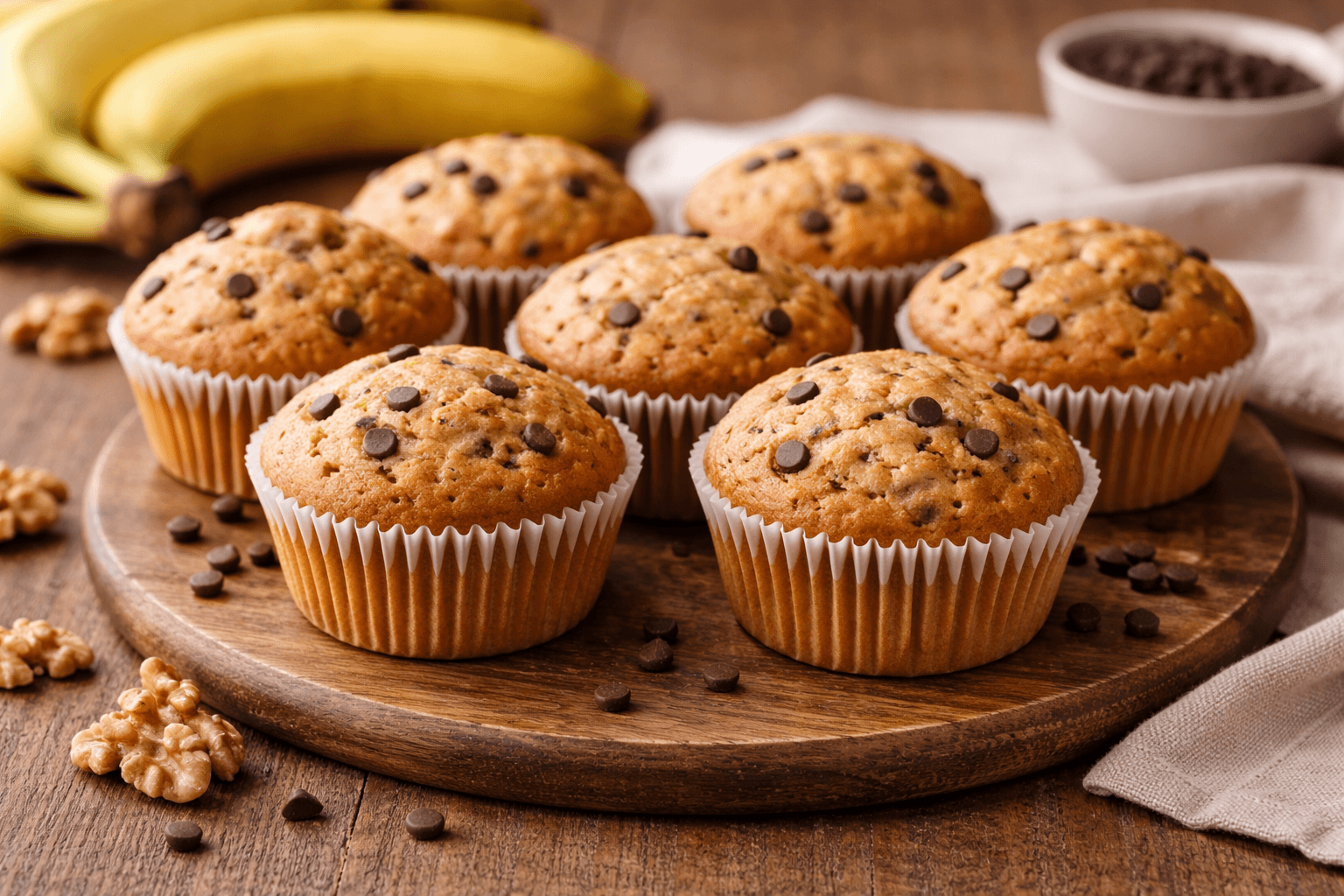 Muffin alle banane, soffici e golosi: la ricetta con cottura perfetta!