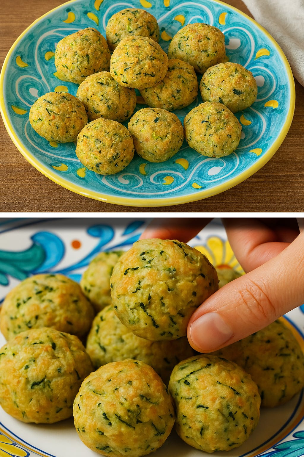 Polpette di zucchine vegane: senza frittura