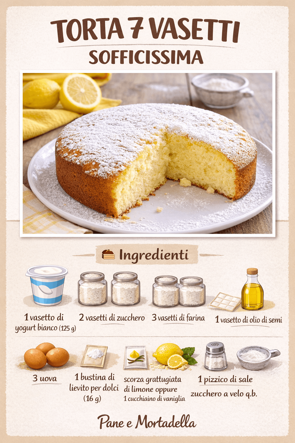 Torta 7 vasetti: il trucco della pasticceria che la rende altissima e sofficissima
