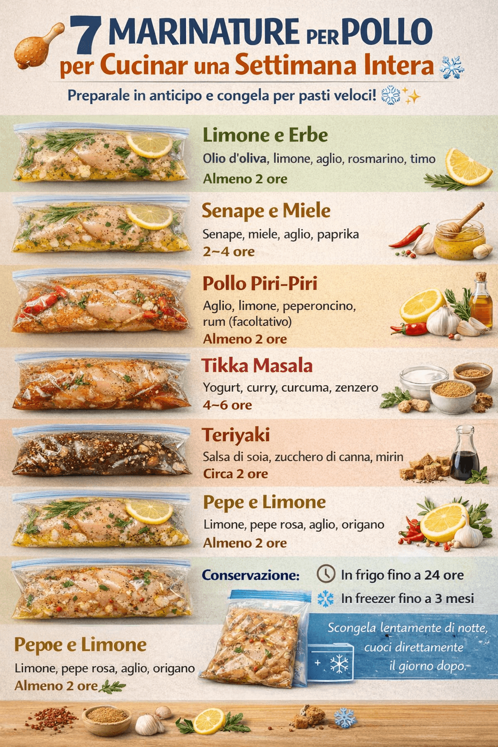 7 marinature per pollo: il trucco furbo per cene già pronte