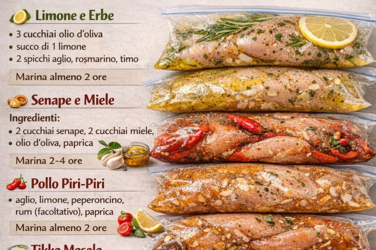 7 marinature per pollo: il trucco furbo per cene già pronte