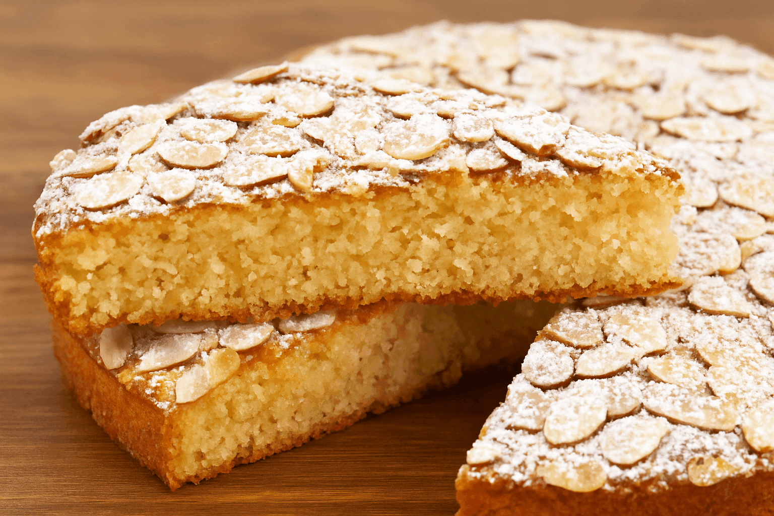 Torta veloce, per farla uso le mandorle, è pronta in pochi minuti!