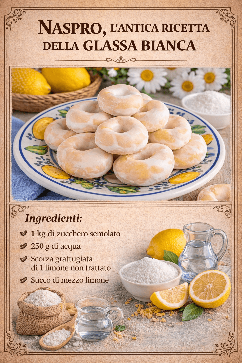 Naspro, l'antica ricetta della glassa bianca che rende i dolci irresistibili