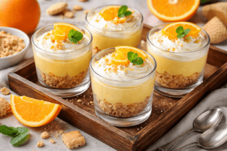 Dessert all’arancia in coppetta: fresco, cremoso e profumato come un dolce di una volta