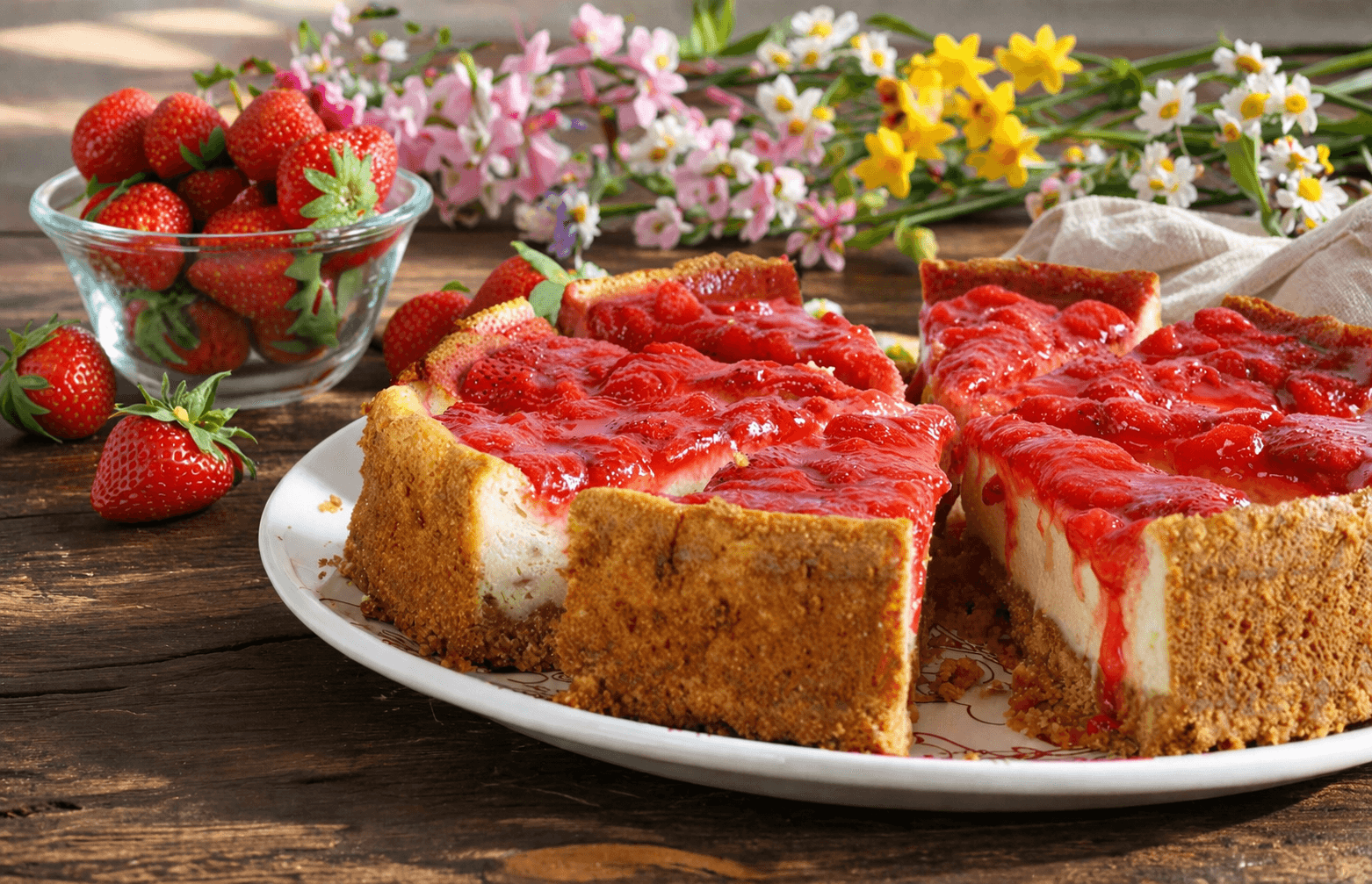 Cheesecake fragole: facile e golosa