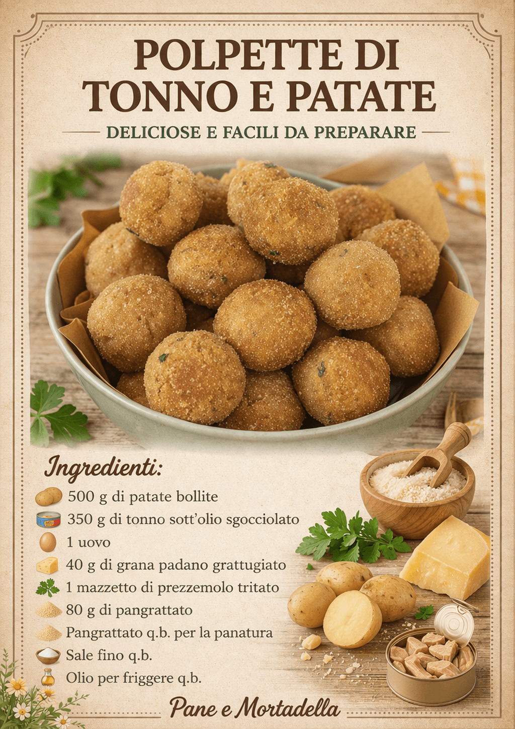 Polpette di tonno e patate