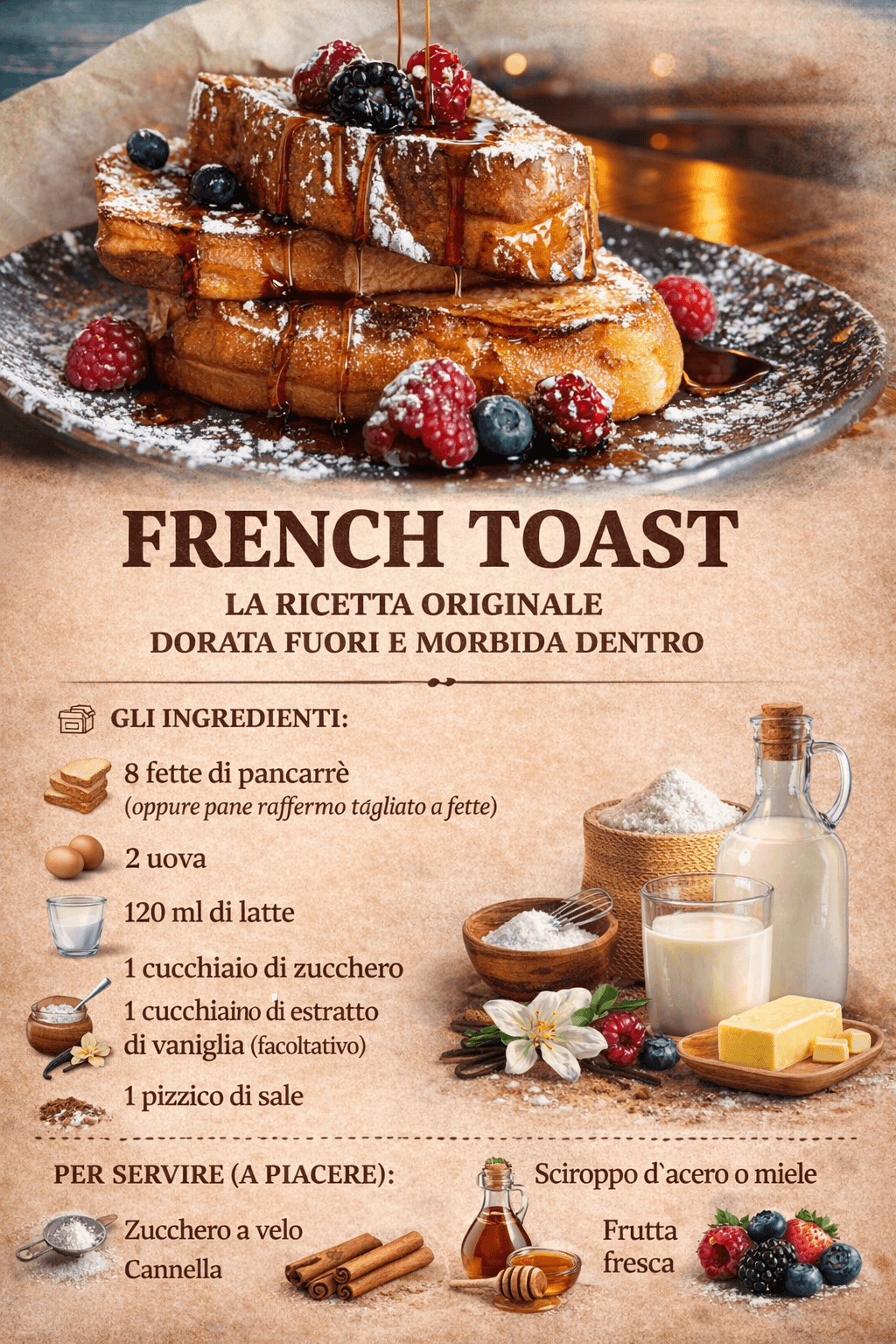 French Toast: la ricetta originale dorata fuori e morbida dentro