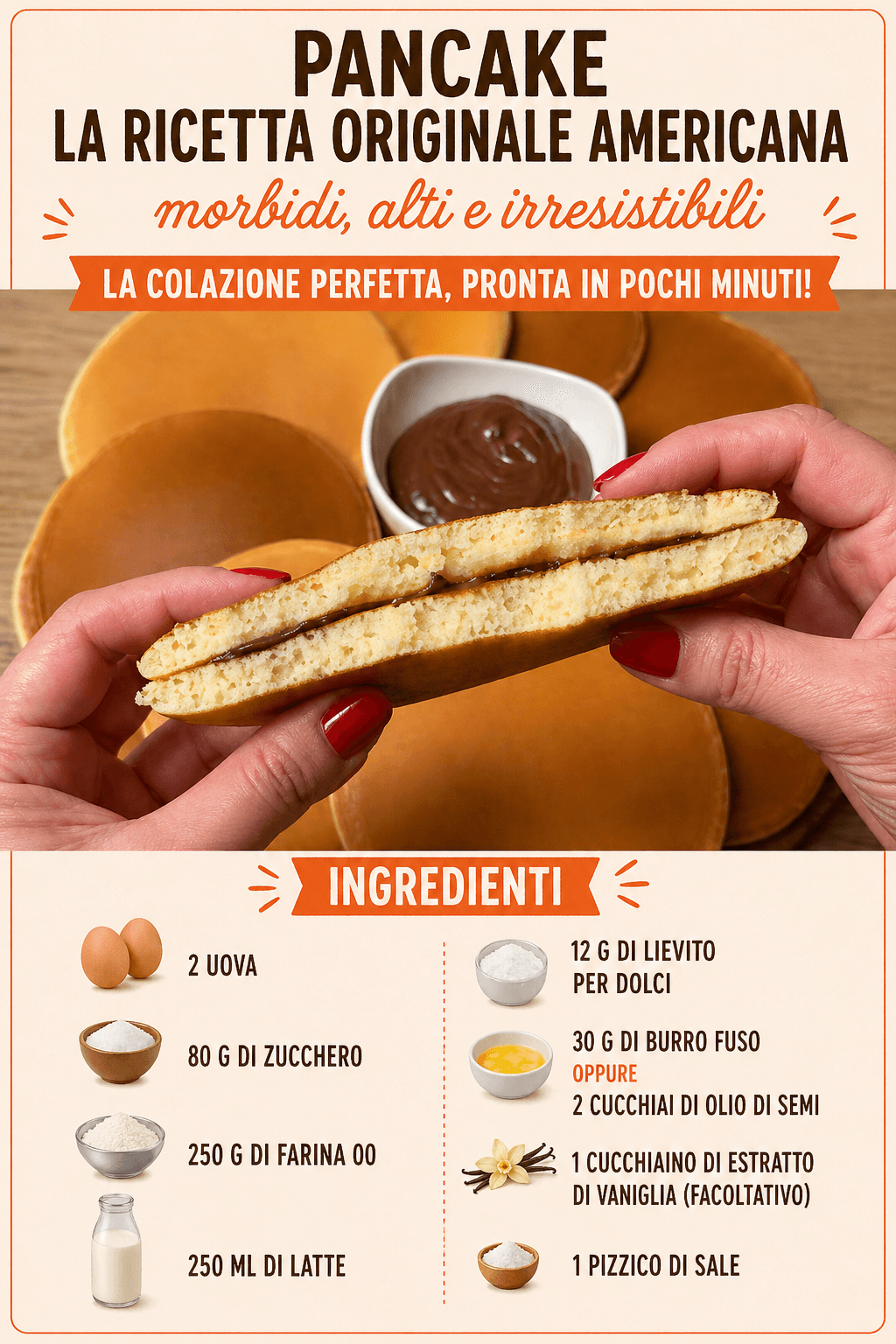 Pancake Americani Originali: la vera ricetta soffice e alta pronta in pochi minuti