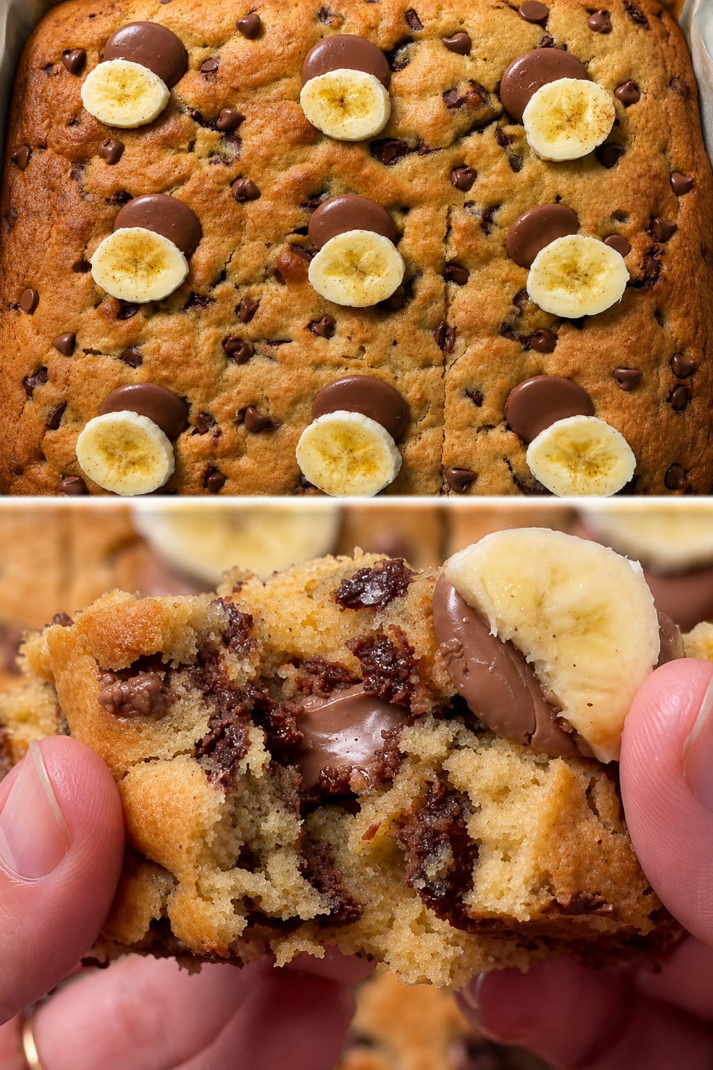 Brownie alla banana e cioccolato: la torta morbida e profumata