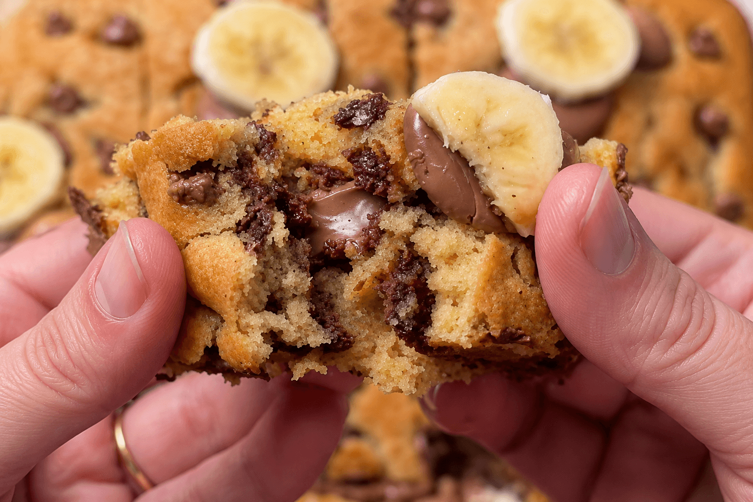 Brownie alla banana e cioccolato: la torta morbida e profumata