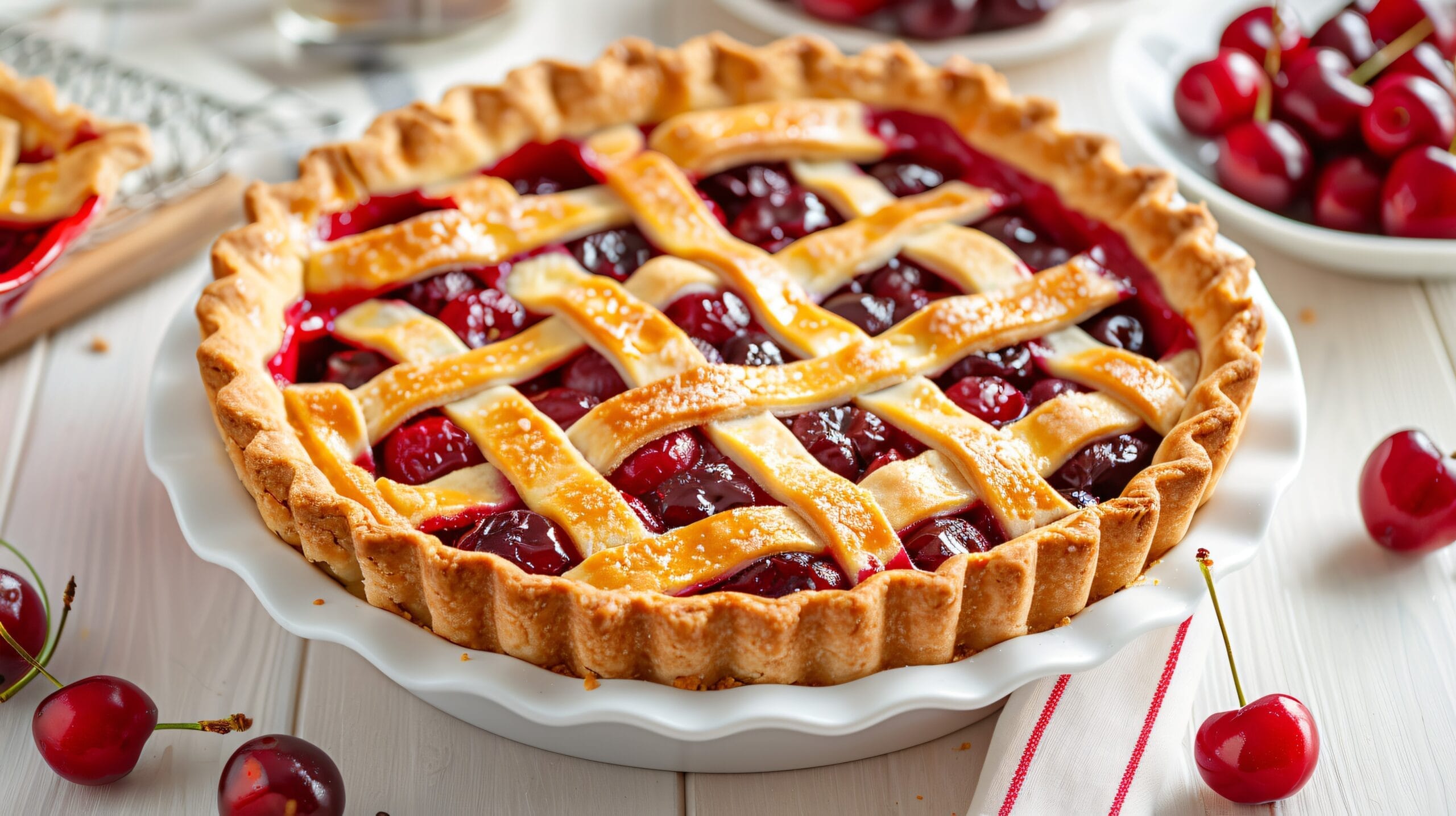 Cherry Pie americana: la ricetta originale con ciliegie succose e crosta friabile