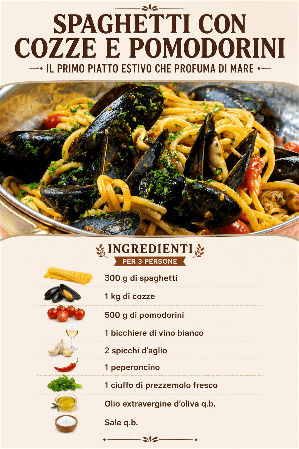 Spaghetti con cozze e pomodorini: ricetta per la sera della Vigilia!