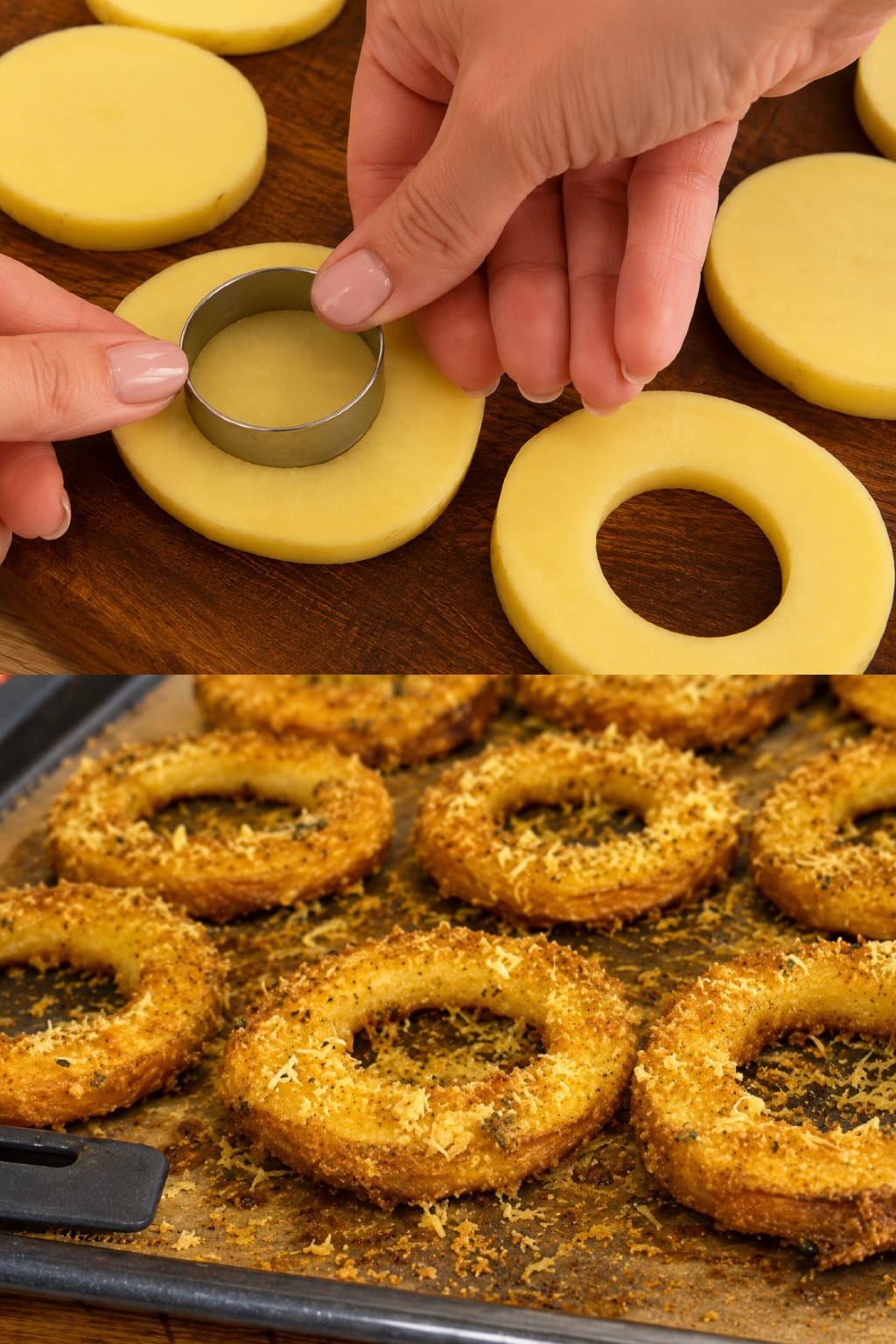 Anelli di patate croccanti al forno: sfiziosi, saporiti e facilissimi da preparare