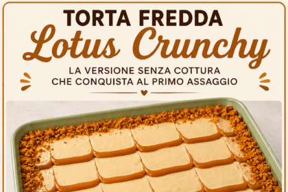 Torta Fredda Lotus Crunchy: la versione senza cottura che conquista al primo assaggio