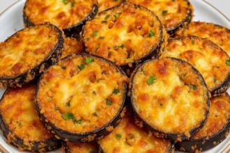Medaglioni di melanzane al forno: croccanti come fritti ma molto più leggeri