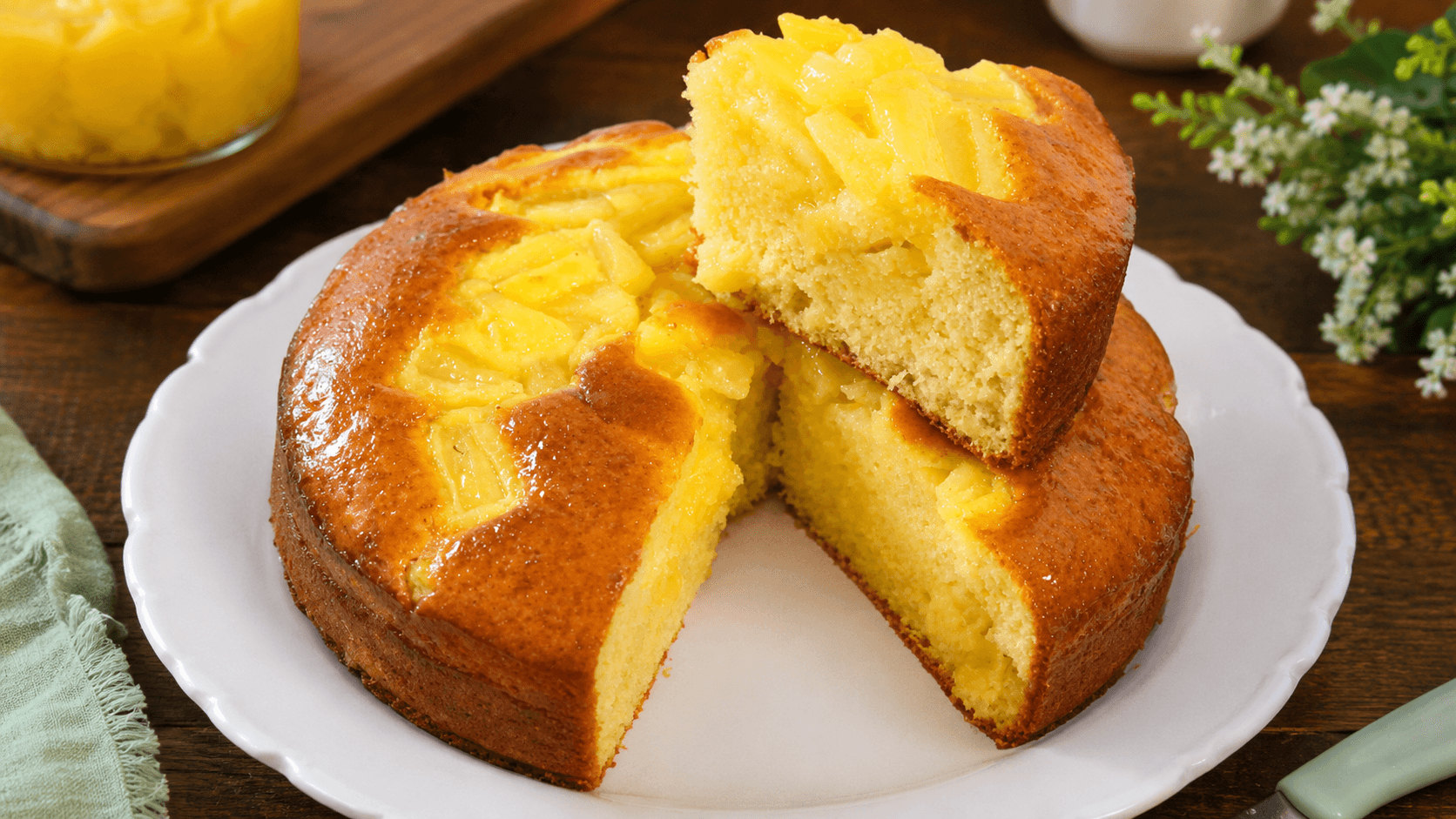 Torta all'ananas in pochi minuti!