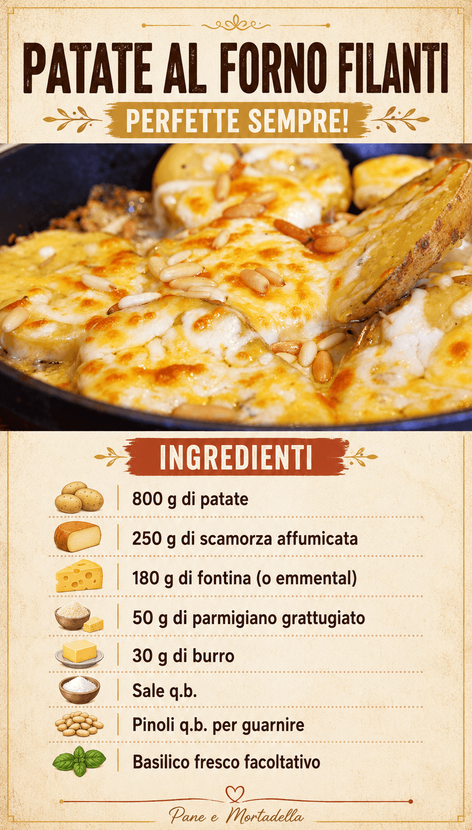 Patate al forno filanti: perfette sempre!