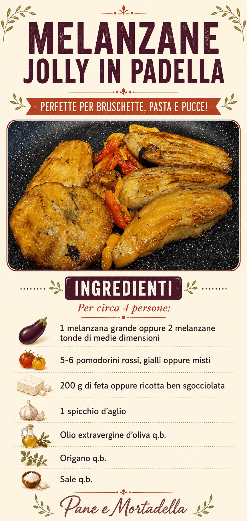Melanzane jolly in padella: perfette per bruschette, pasta e pucce