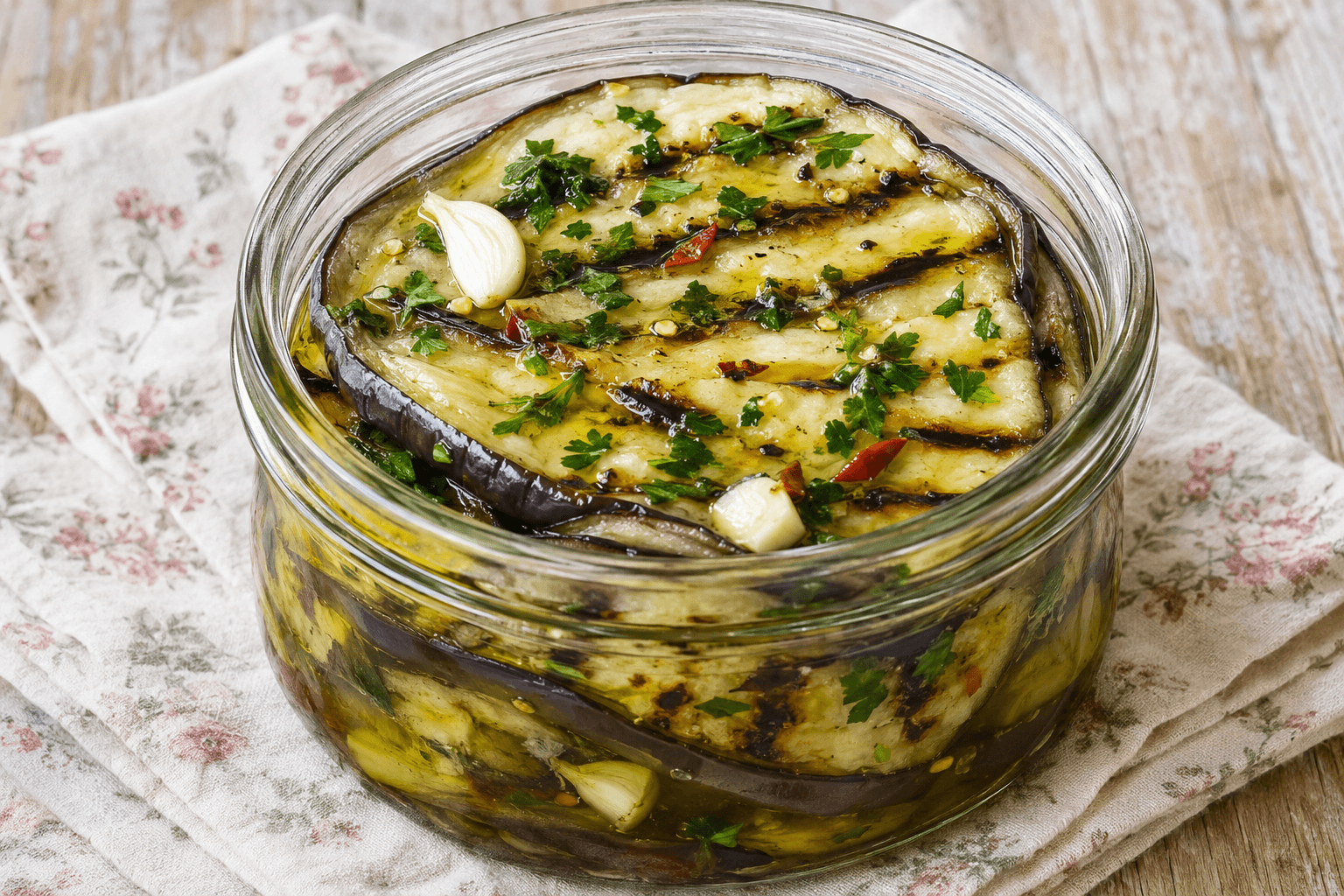 Melanzane arrostite sott’olio: saporite, profumate e perfette per l’antipasto